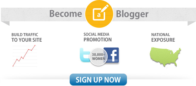 Become a Blogger. Build traffic to your site, social media promotion to 30,000+ people, and get national exposure. Sign up Now!